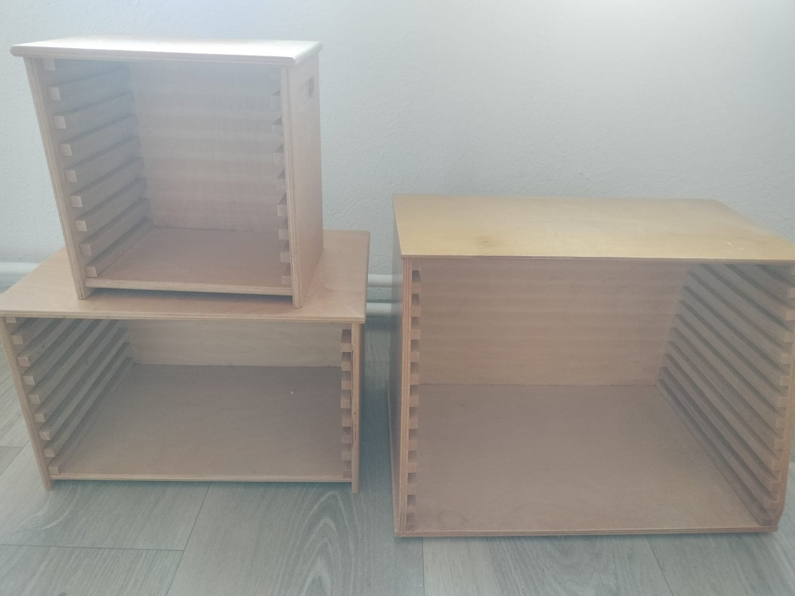 3 Houten Puzzelkasten Rolf & Educo Leermiddelen (Leeg), Ophalen of Verzenden, Zo goed als nieuw