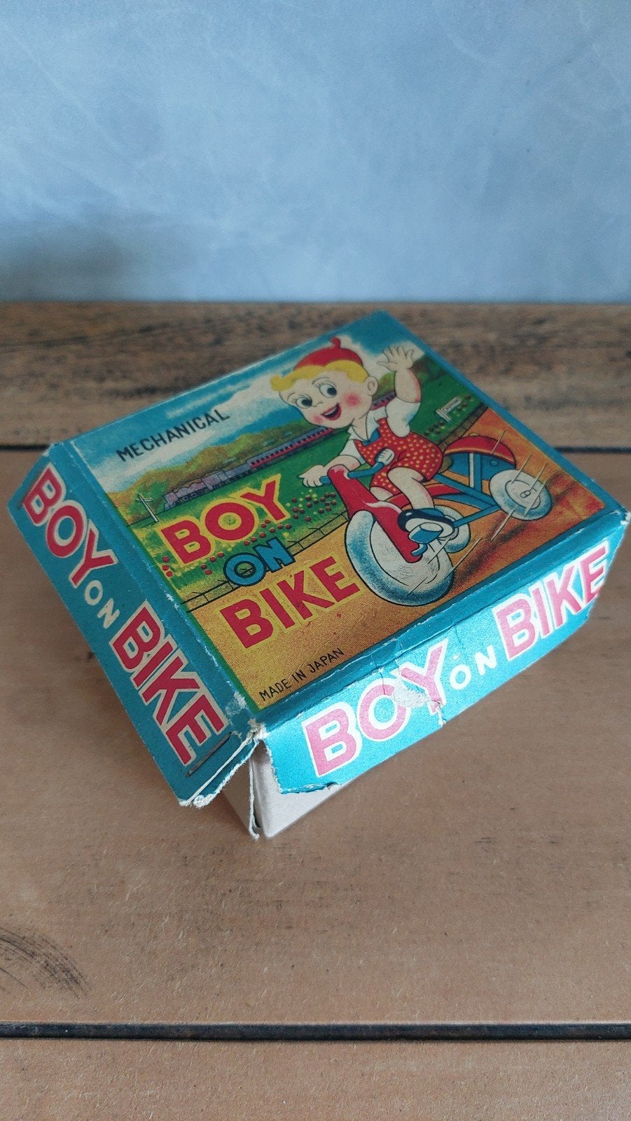 Vintage Blikken Speelgoed - Boy on Bike, Ophalen of Verzenden, Gebruikt, Overige