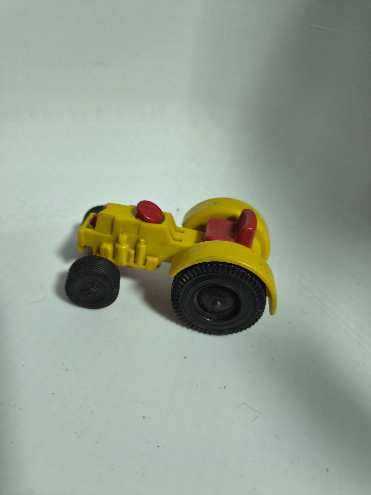Vintage Gele Speelgoed Tractor - Gebruikt, Ophalen of Verzenden, Gebruikt