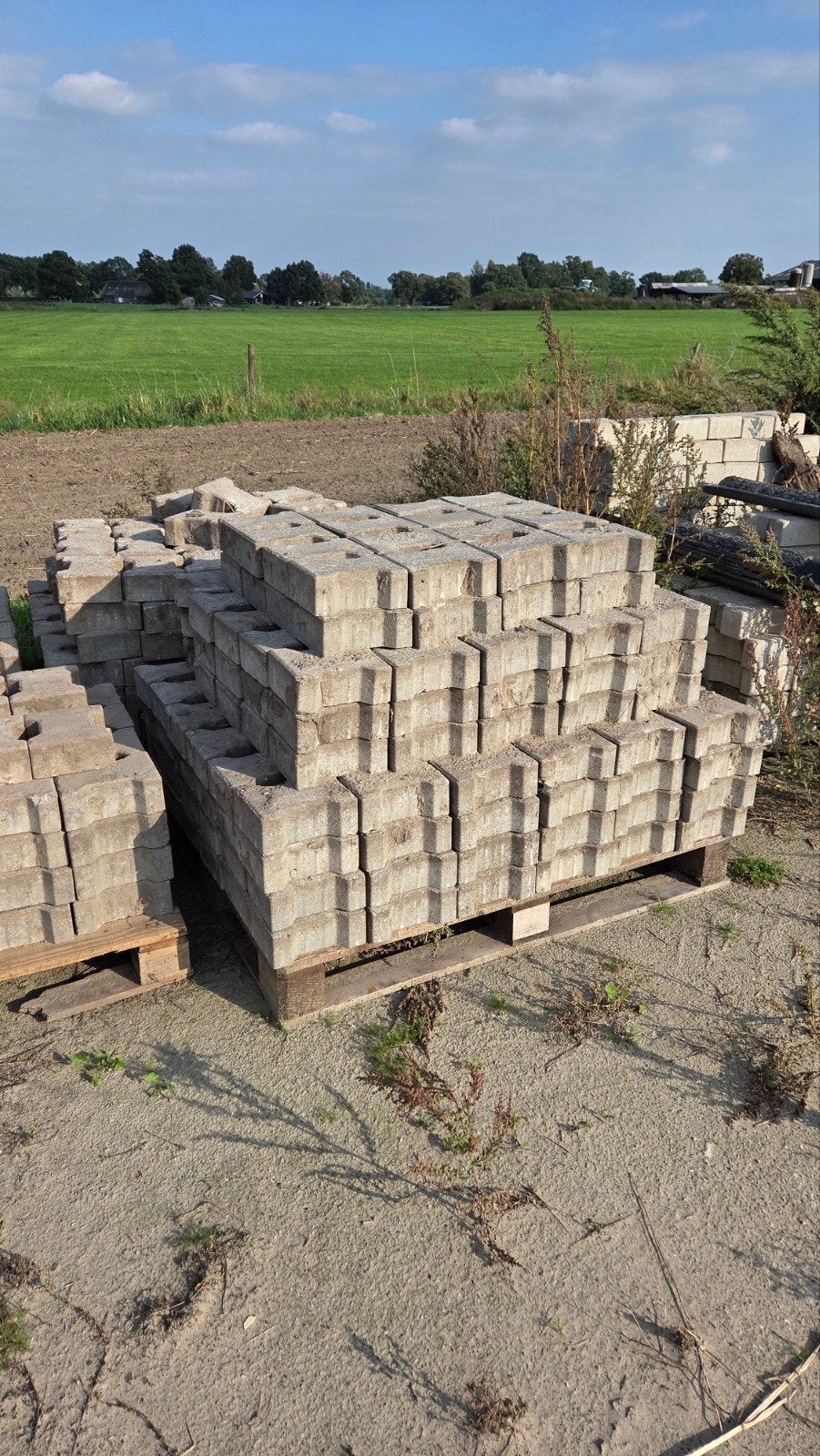 Tweedehands betonnen H-klinkers, Ophalen, Gebruikt, Beton, Klinkers