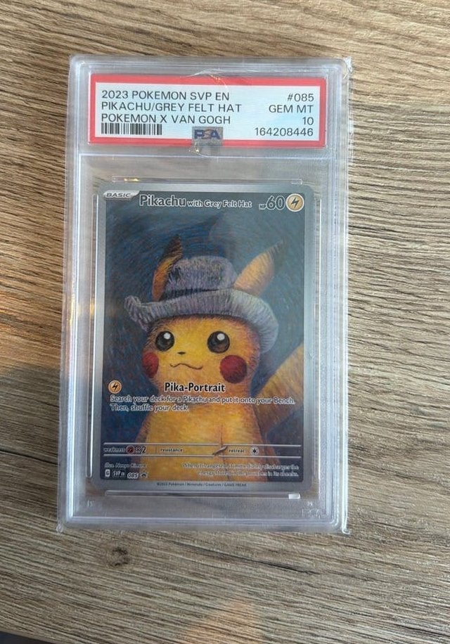 Foto 4 van Pikachu Grey Felt Hat x Van Gogh PSA 10