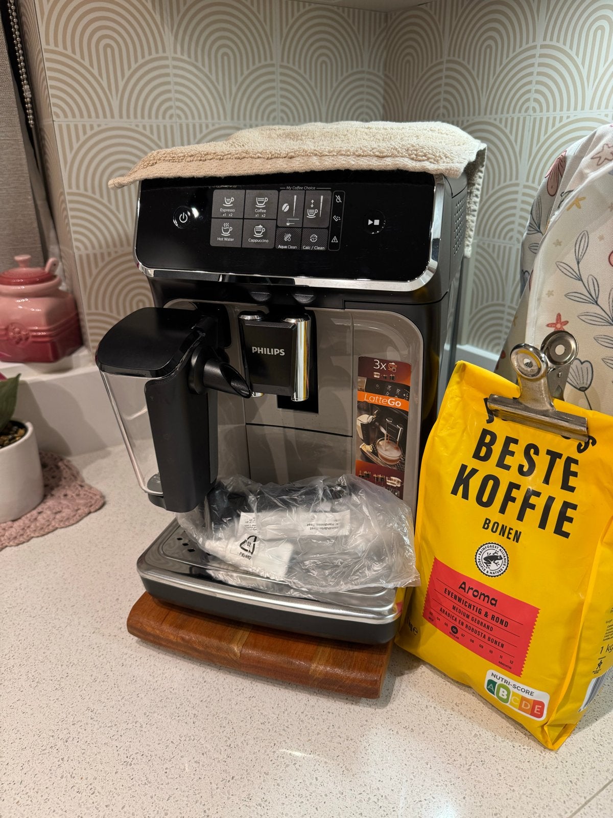 Philips LatteGo Bonen Koffieapparaat - Zo goed als nieuw, Witgoed en Apparatuur, Koffiezetapparaten, Koffiemachine, Zo goed als nieuw