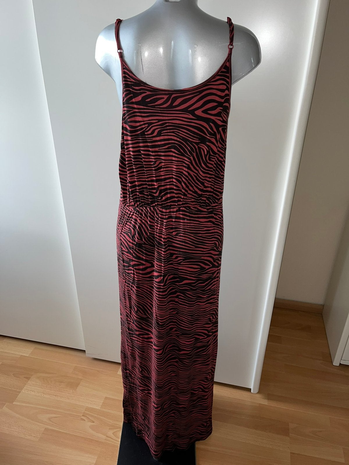 Zebra lange jurk bordeaux/zwart maat 46, Ophalen of Verzenden, Zo goed als nieuw, Overige kleuren, Jurk