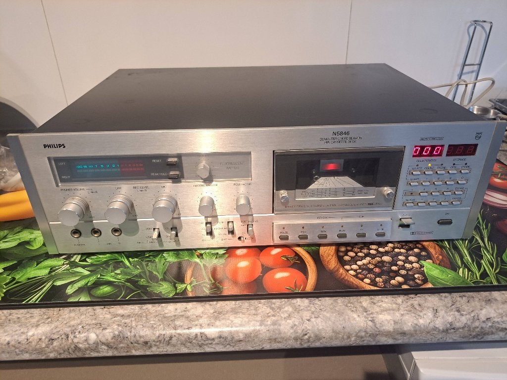 Philips  n5846, Audio, Tv en Foto, Cassettedecks, Enkel, Philips, Ophalen