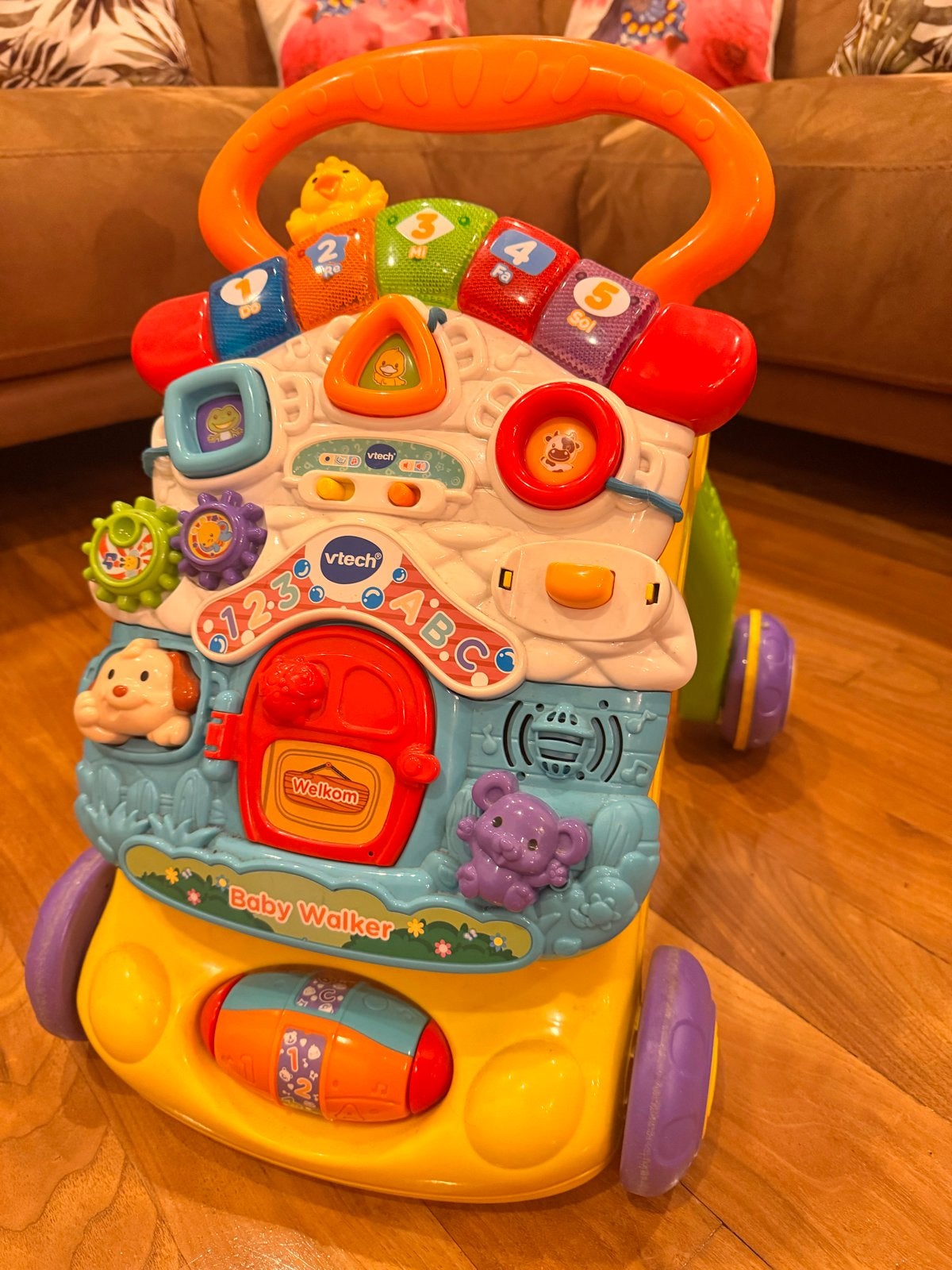 VTech Baby Walker: Interactief Loopwagentje met Geluid, Kinderen en Baby's, Ophalen, Zo goed als nieuw, Overige typen, Met licht