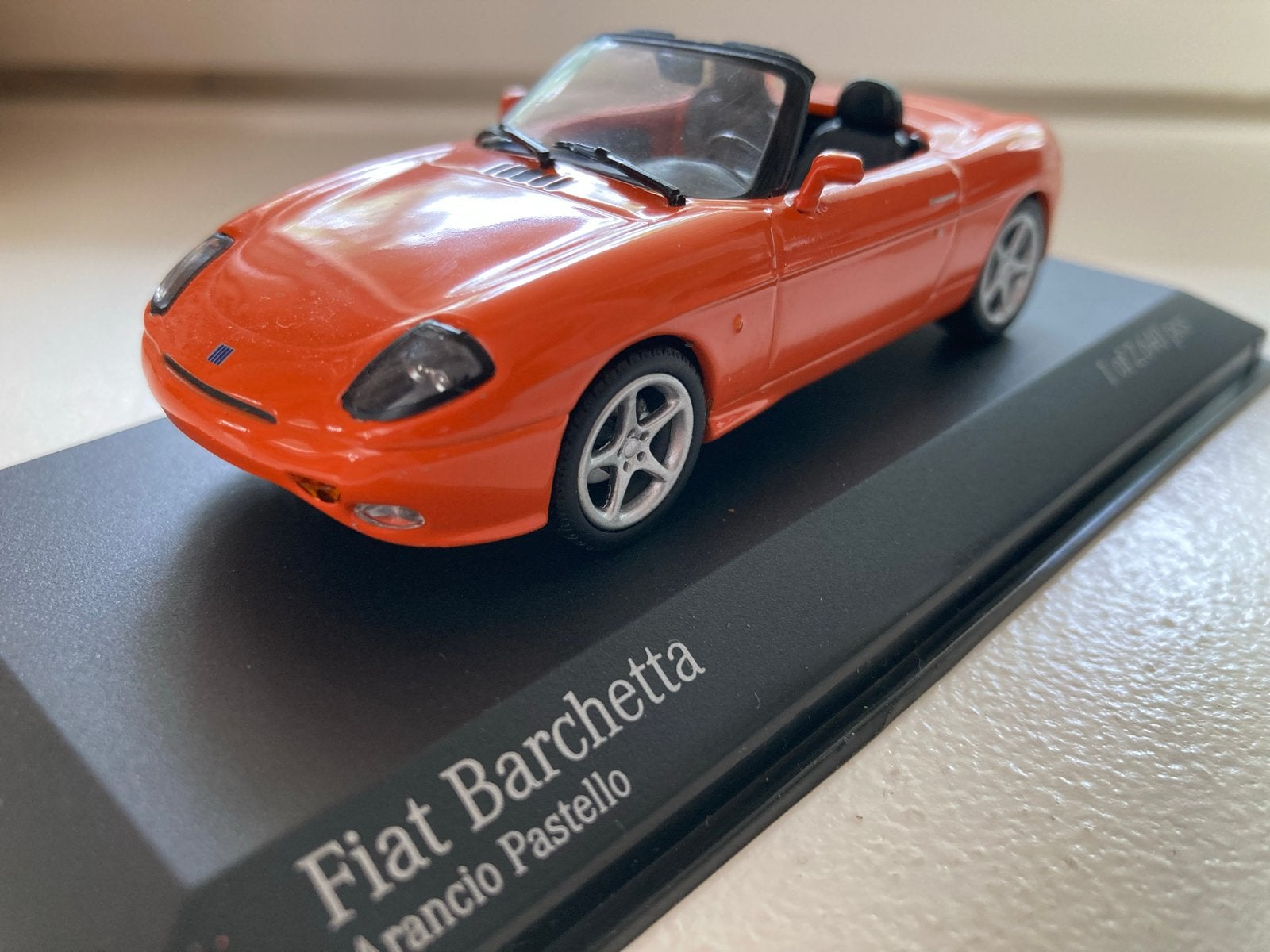 Minichamps Fiat Barchetta 1/43 Uniek voor jouw verzameling!, Hobby en Vrije tijd, Ophalen of Verzenden, Nieuw, Auto, MiniChamps
