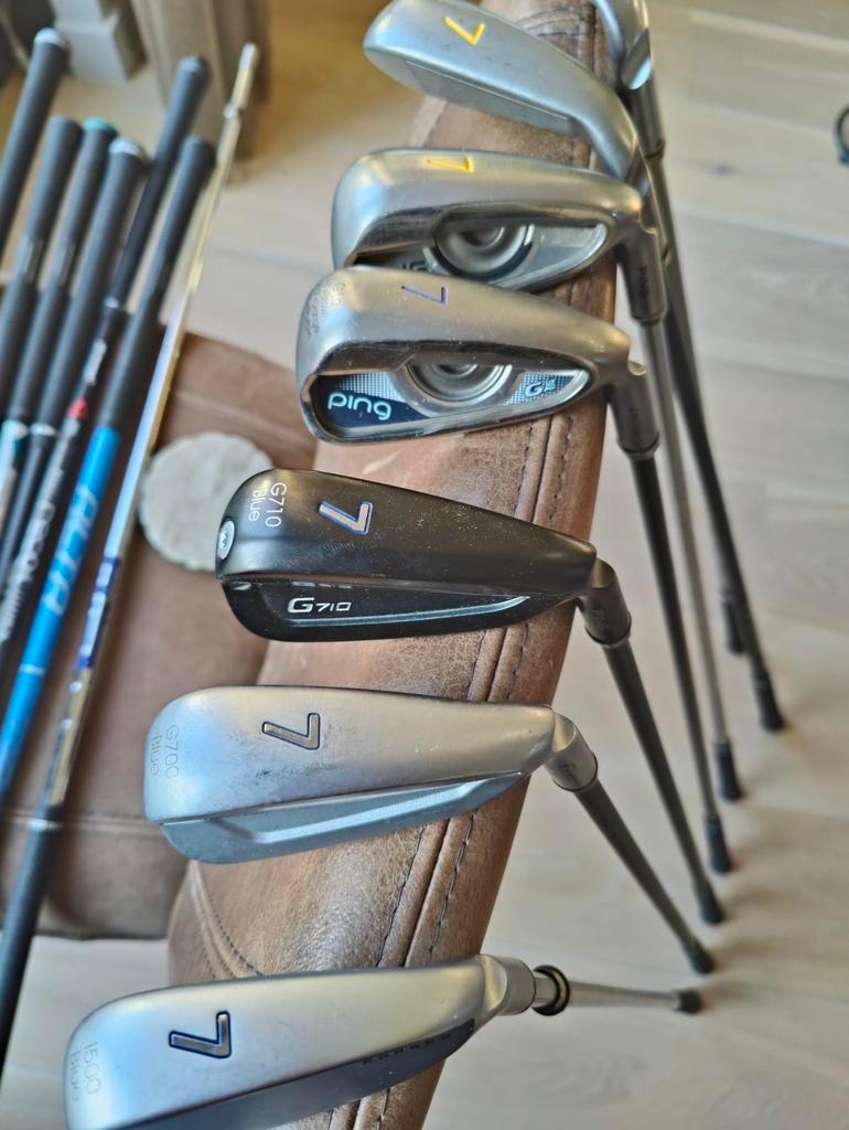 Ping ijzer 7 clubhoofd met shaft naar keuze.
LH + RH., Ophalen of Verzenden, Zo goed als nieuw, Club, Ping