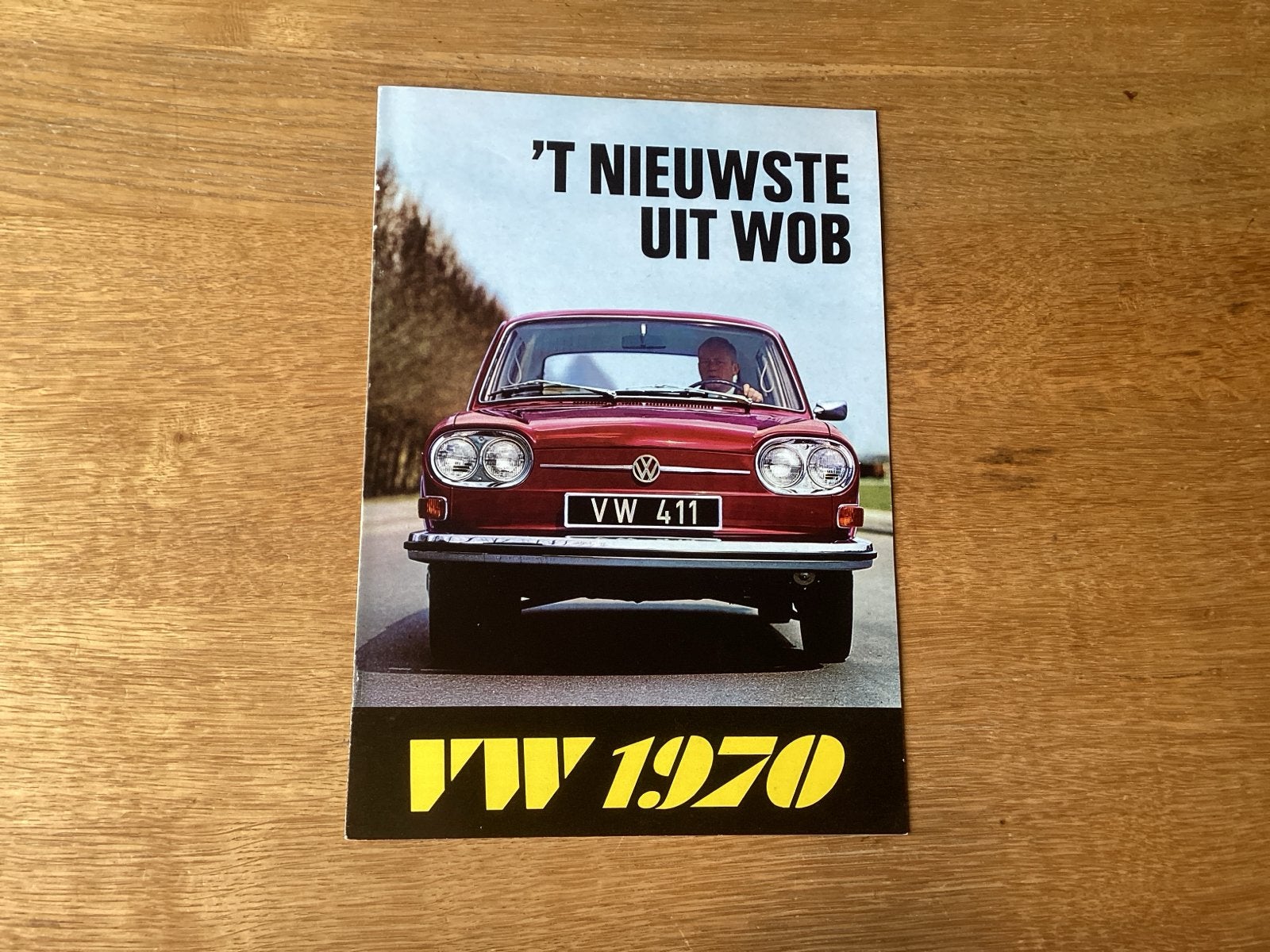 VW 1970 brochure 't Nieuwste uit Wob met o.a. VW 181, Ophalen of Verzenden, Gelezen, Volkswagen
