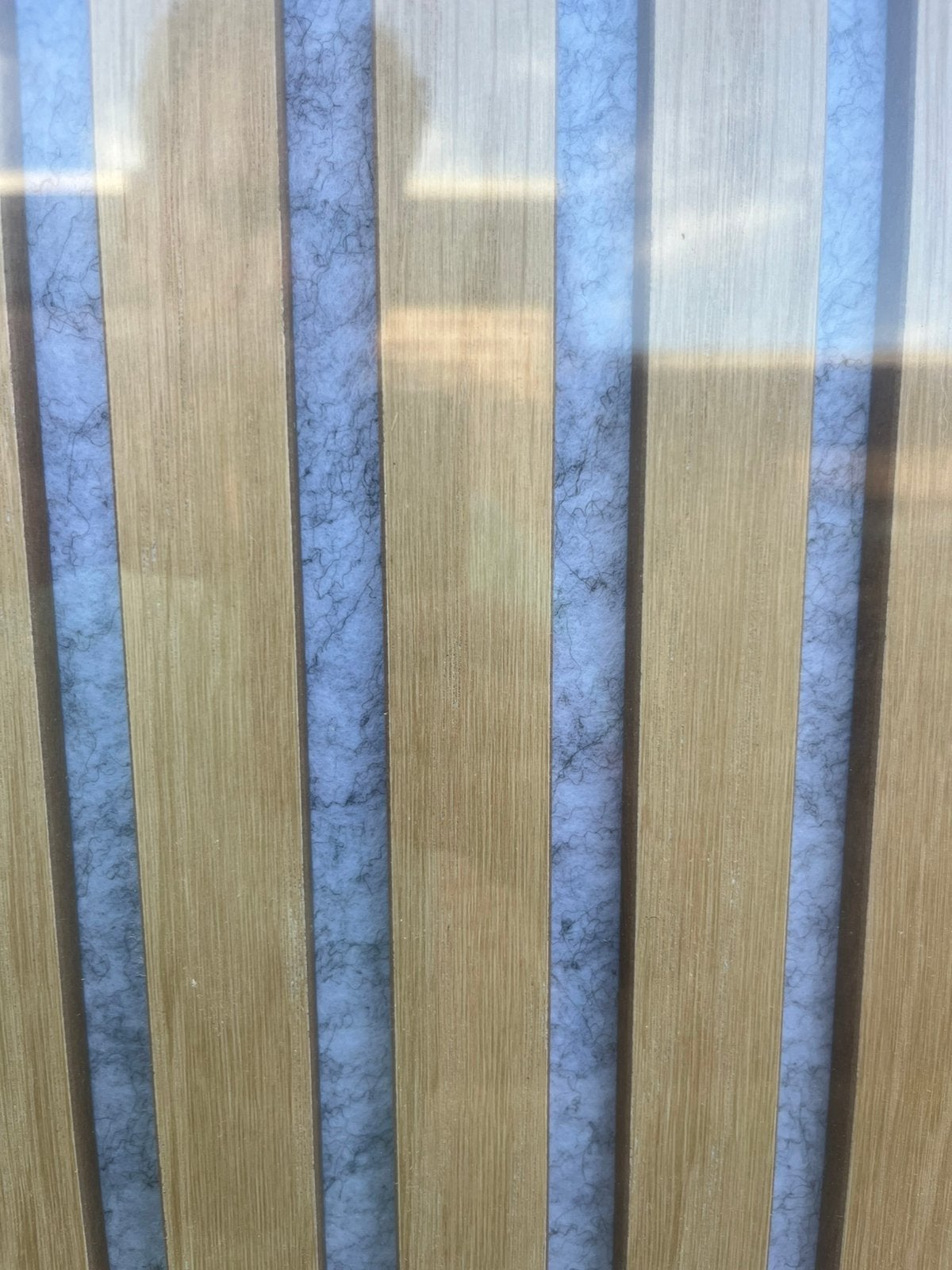 Akoestisch wandpaneel, klassiek eiken + grijs vilt, Huis en Inrichting, Woonaccessoires | Wanddecoraties, Ophalen, 260 cm, Nieuw