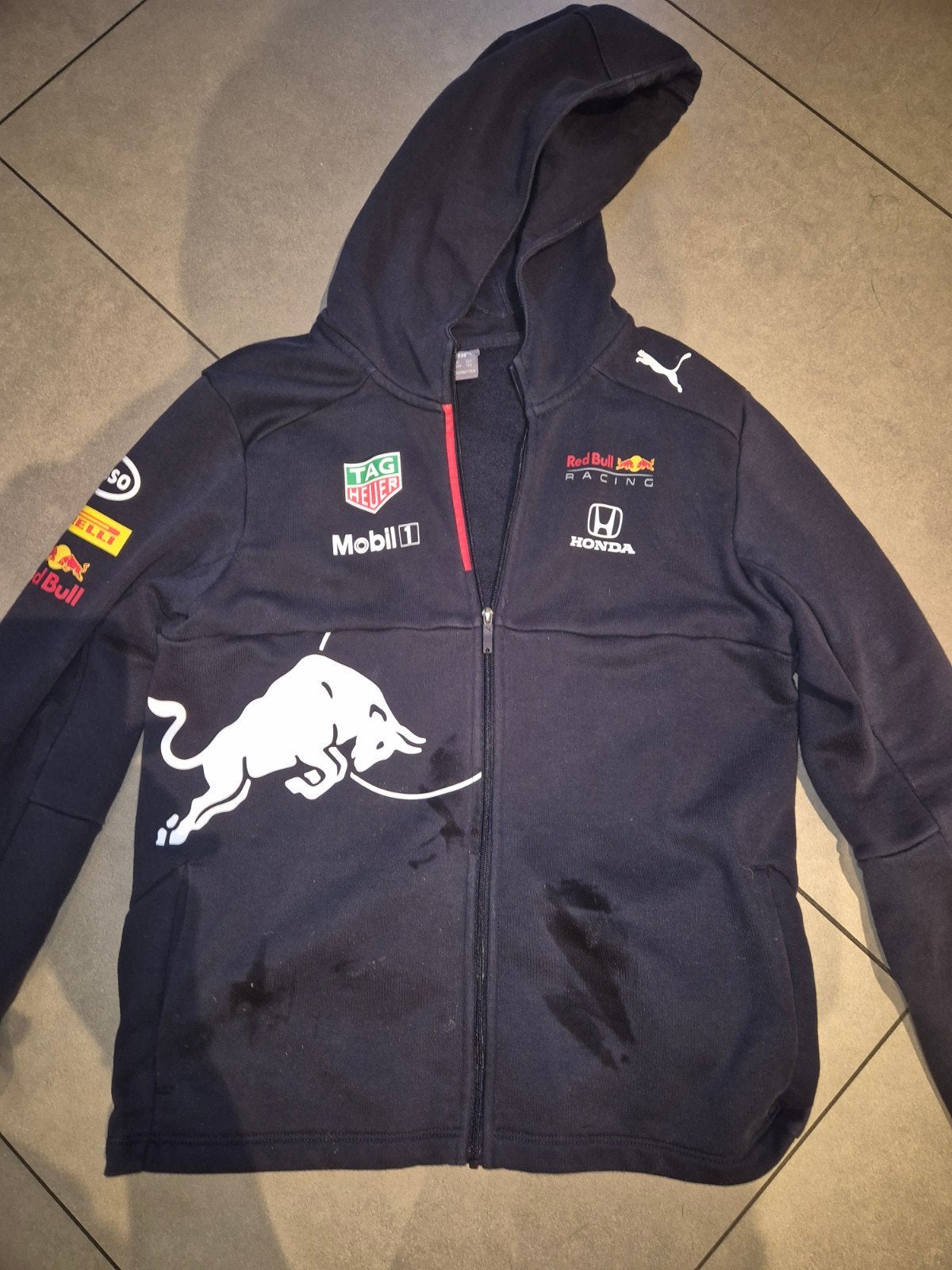 Puma Red Bull Racing vest - Maat 152 (11-12 jaar), Gebruikt, Jongen of Meisje, Trui of Vest, Puma