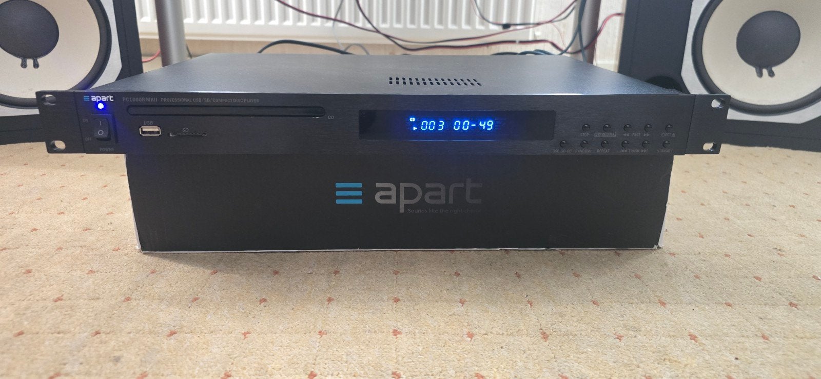 Apart Audio CDMP750 - Professionele CD/MP3/USB Speler, Ophalen of Verzenden, Zo goed als nieuw, Overige merken