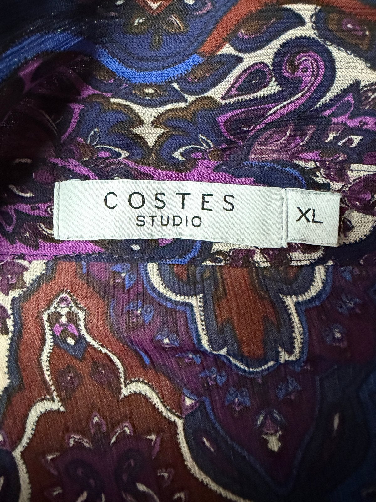 Costes Studio Blouse met Paisley Print - Maat XL, Verzenden, Zo goed als nieuw, Maat 46/48 (XL) of groter, Meerkleurig