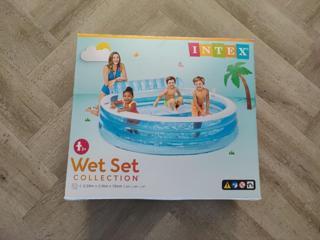 Intex Wet Set collection zwembad peuter met bank., Ophalen, Opblaaszwembad, Nieuw, 200 tot 400 cm