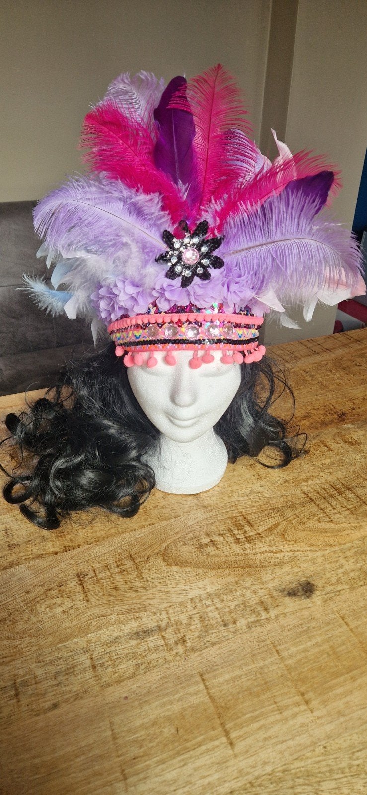 verentooi carnaval festival, Kleding | Dames, Carnaval, Verzenden, Accessoires, Handgemaakt