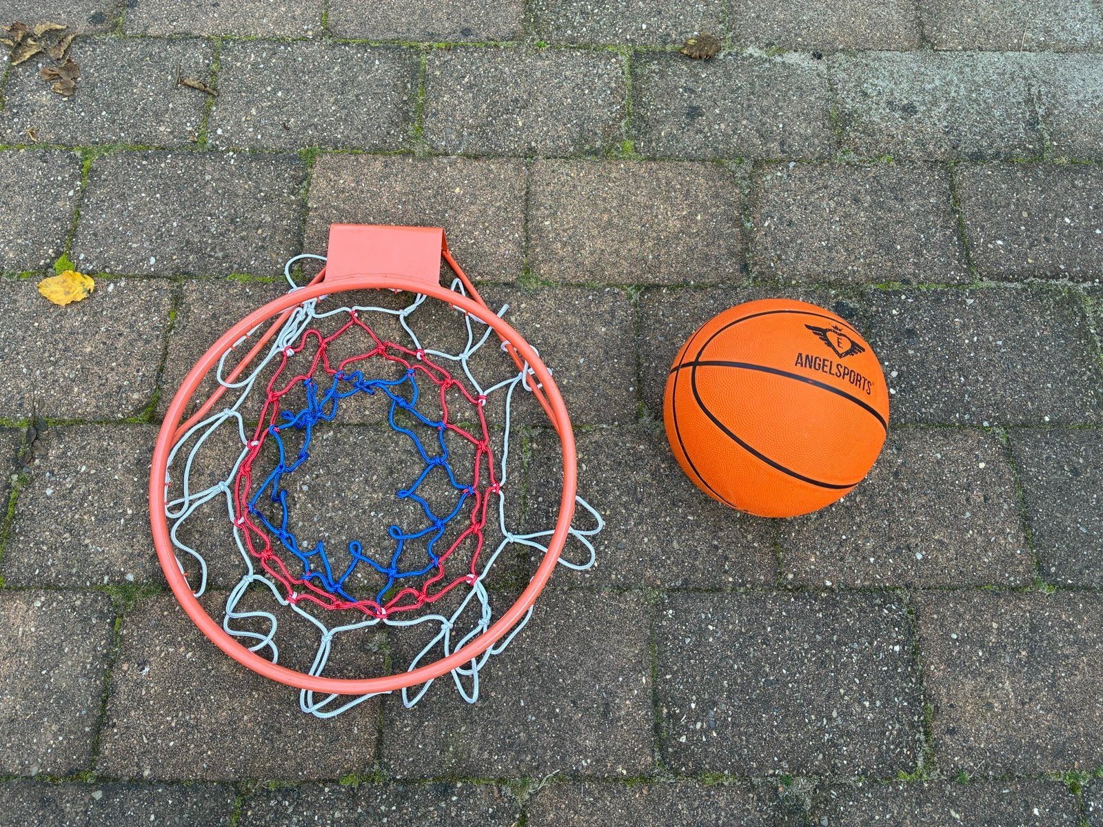 Basketbalring en bal - Zo goed als nieuw, Ophalen, Zo goed als nieuw, Ring, Bord of Paal