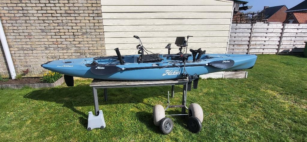 Hobie Mirage Outback viskayak met Garmin Livescope, Ophalen, Gebruikt, Complete set
