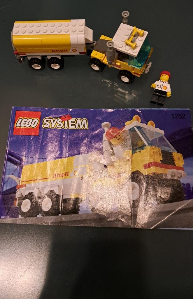 Lego System Shell Tankwagen 1252 - Compleet, zonder doos, Ophalen, Compleet, Gebruikt, Overige thema's