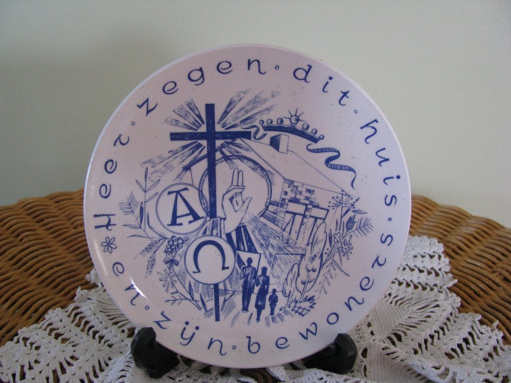 Heer zegen dit huis en zijn bewoners * Société Céramique *, Ophalen of Verzenden