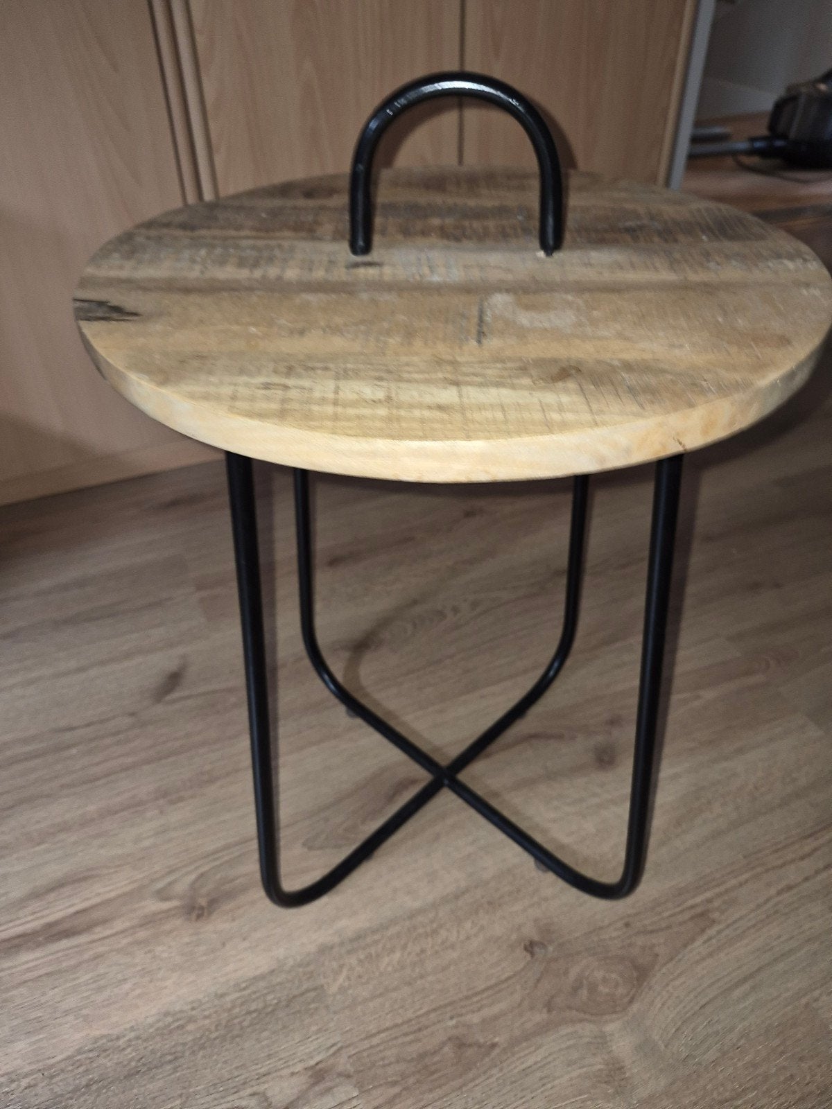 bijzettafel, Minder dan 55 cm, Gebruikt, Rond, Landelijk
