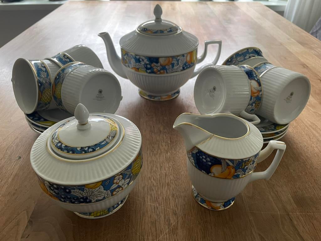 Hollohaza design servies Apollo Hongarije 21 karaat bladgoud, Ophalen of Verzenden