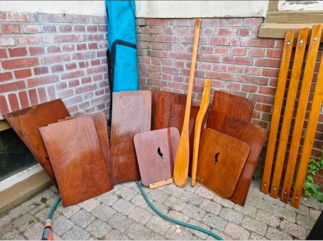 Alle houten onderdelen voor 16m2, Watersport en Boten, Ophalen