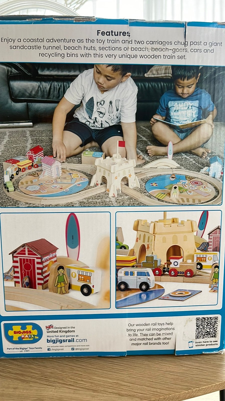 Houten speelgoedtrein, Kinderen en Baby's, Speelgoed | Houten speelgoed, Ophalen of Verzenden, Zo goed als nieuw