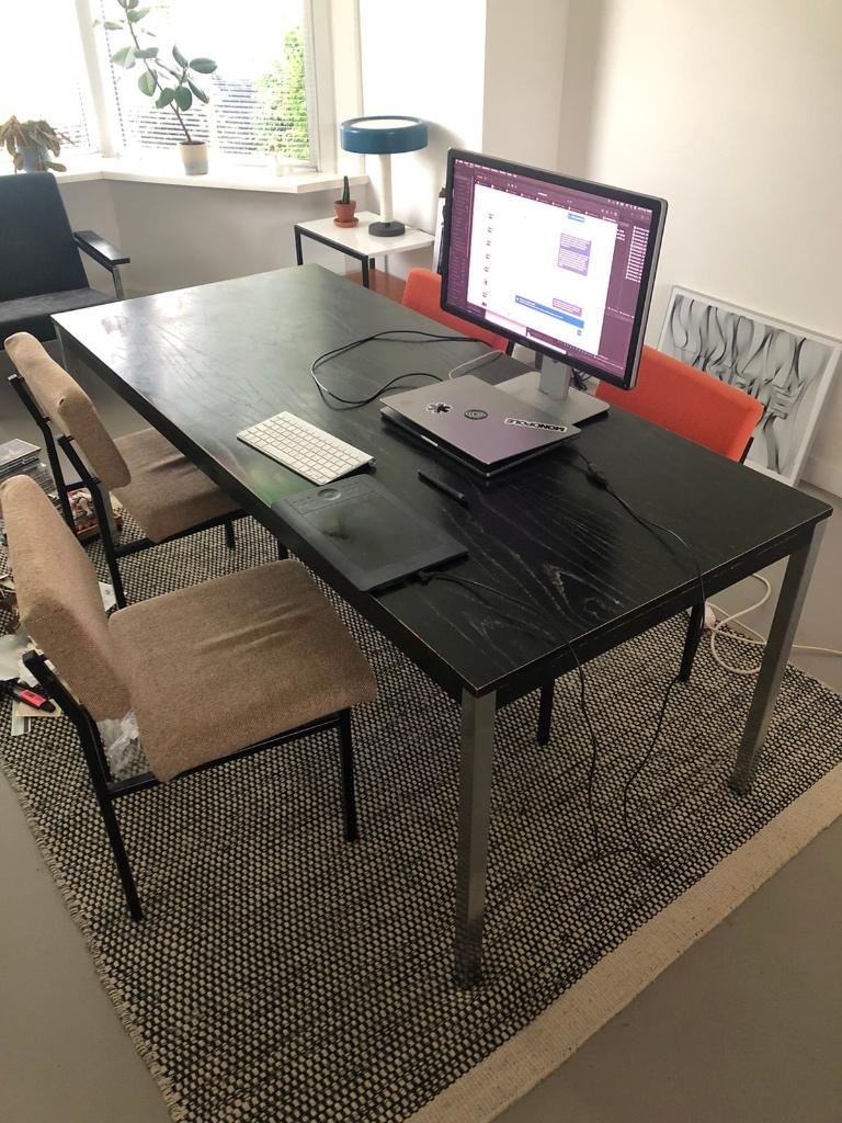 Vintage eettafel Martin Visser voor 't Spectrum, Ophalen