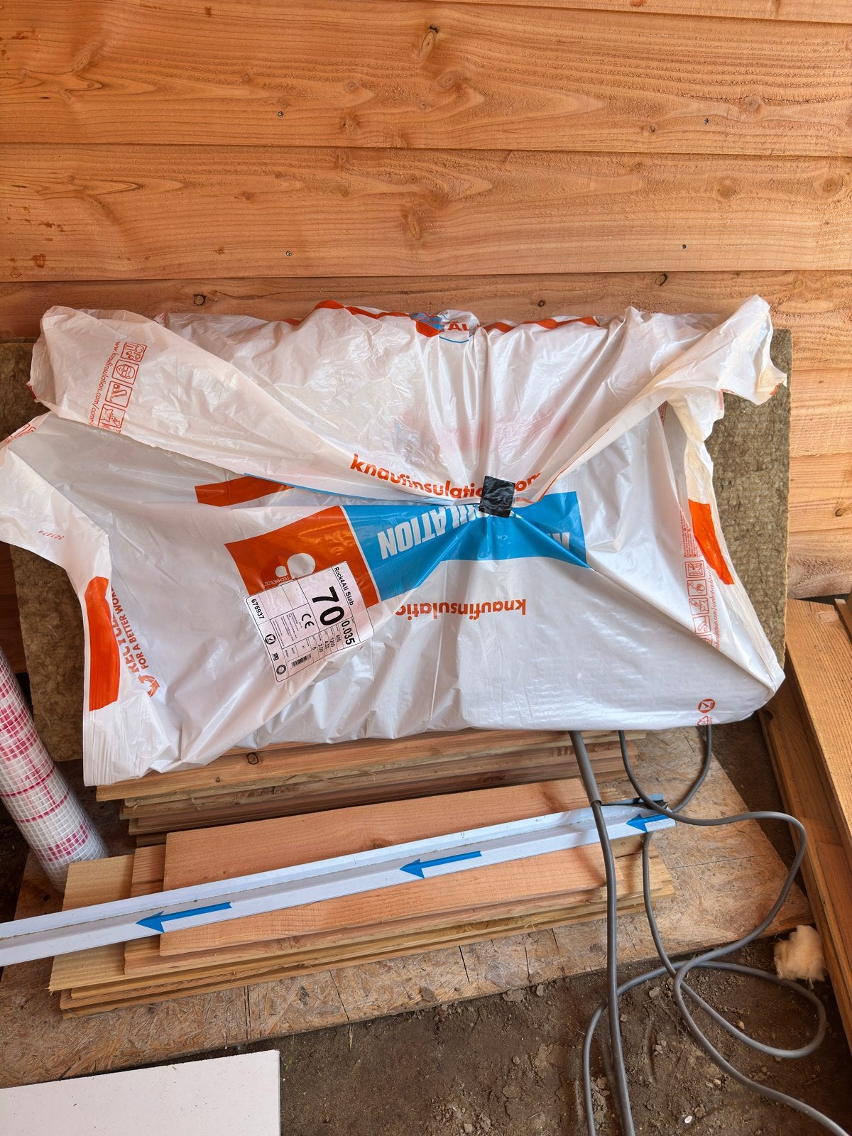 Knauf Insulation Rock4All Slabs - Steenwol isolatie, Ophalen, 4 tot 8 cm, Nieuw, Steenwol