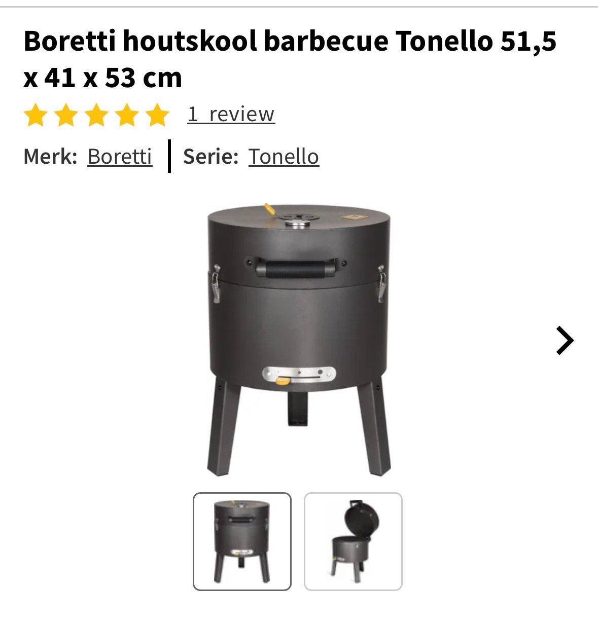 BBQ, Tuin en Terras, Houtskoolbarbecues, Ophalen, Zo goed als nieuw