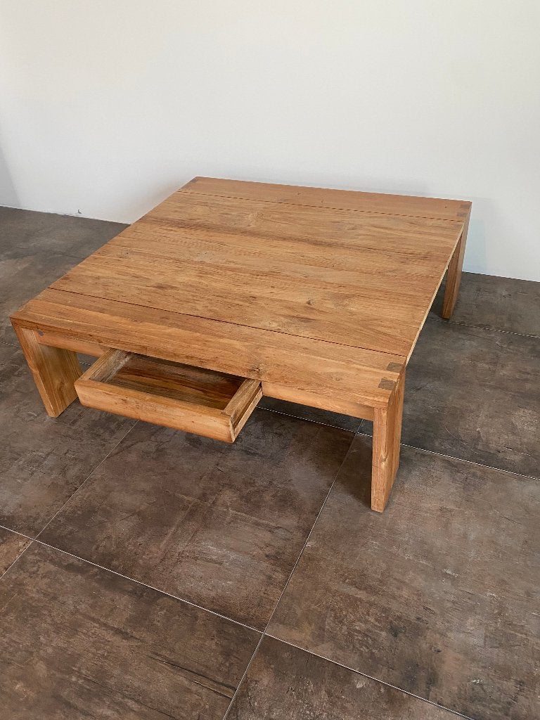 Salontafel Bodhi-design 100x100x35 cm, Ophalen, Gebruikt, 50 tot 100 cm, Vierkant