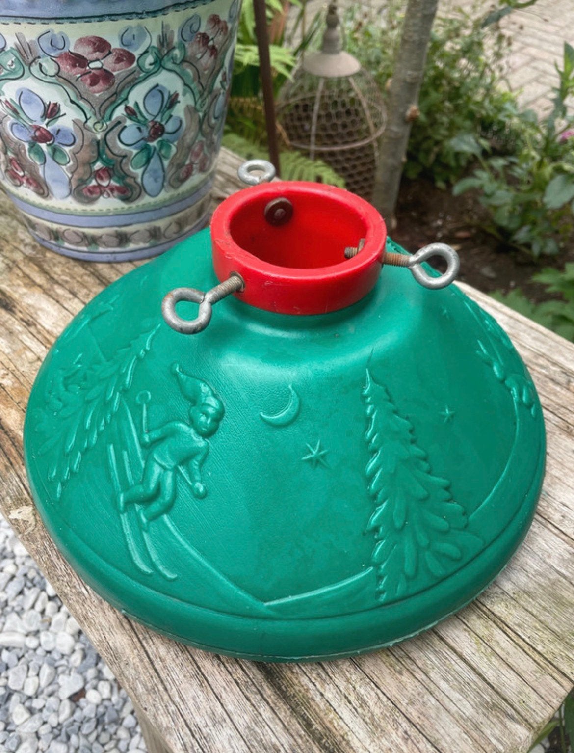 Retro kerstboom standaard jaren 70, Ophalen of Verzenden, Zo goed als nieuw