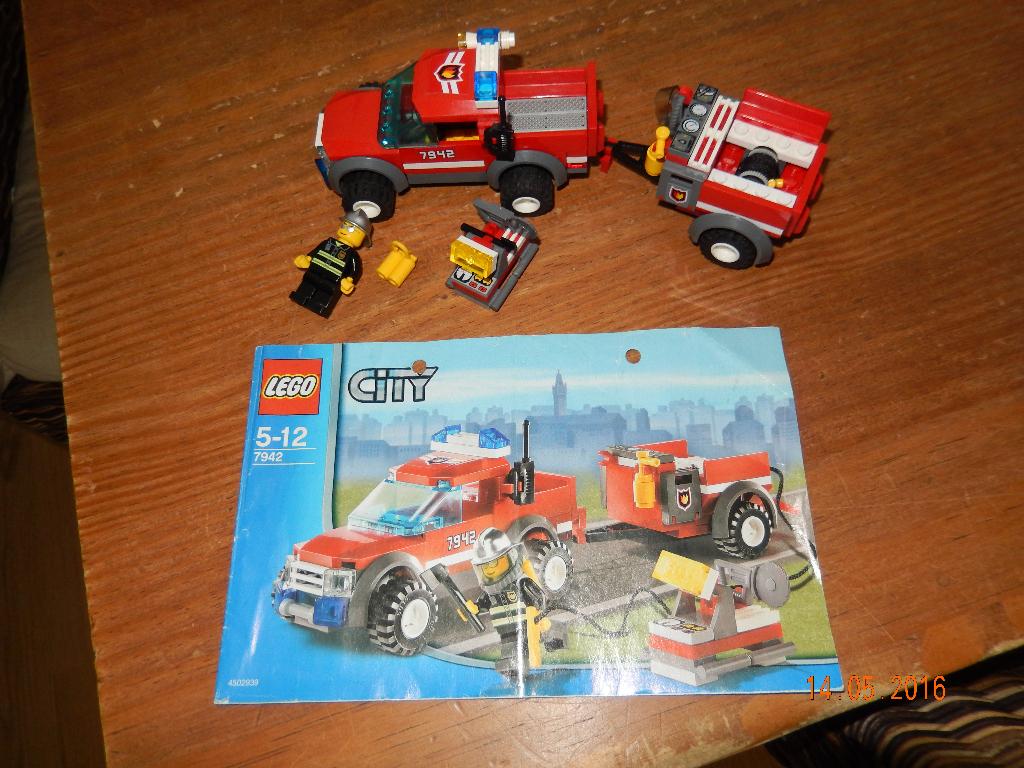 Lego 7942: brandweer (mist gas masker), Ophalen, Gebruikt