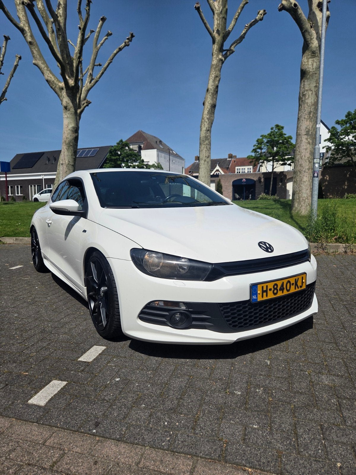 Volkswagen Scirocco 1.4 TSI 160 PK R-Line | Navi | Cruise Co, Auto's, Volkswagen, Voorwielaandrijving, Zwart, 4 cilinders, Wit