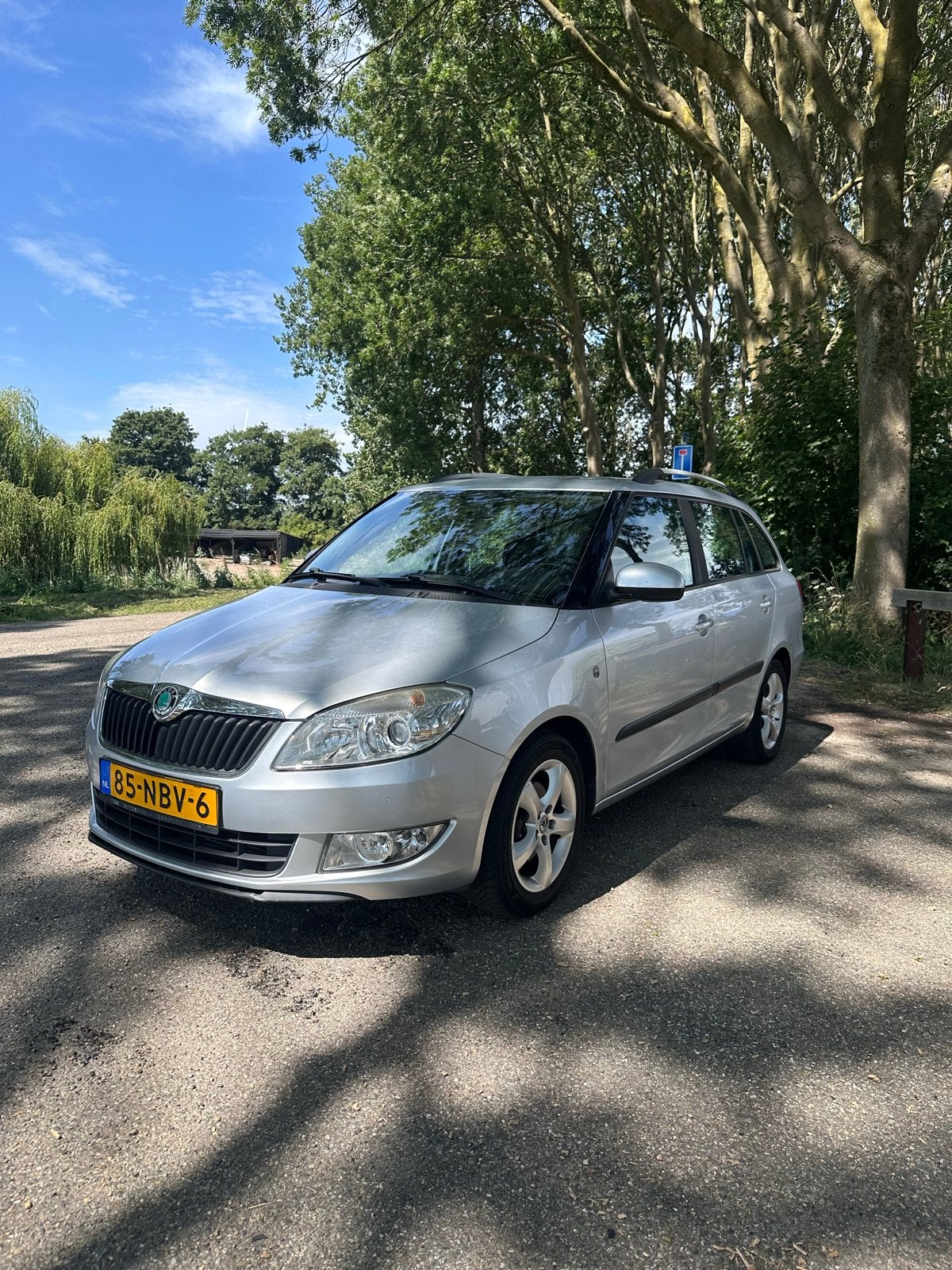 Skoda Fabia 1.2 TDI 55KW Combi 2010 Grijs, Auto's, Voorwielaandrijving, 450 kg, 1199 cc, Origineel Nederlands