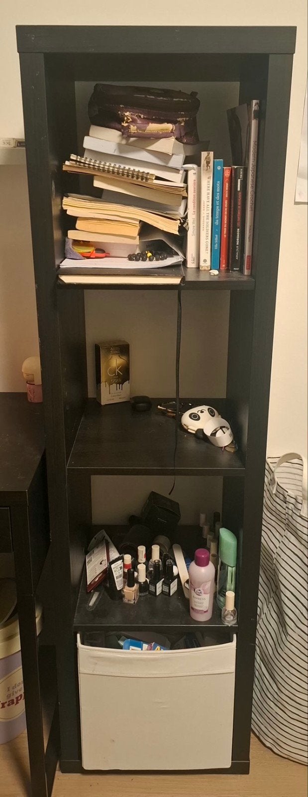 IKEA Kallax Kast Zwart - Veelzijdige Opbergruimte, Ophalen, 50 tot 100 cm, Zo goed als nieuw, Minder dan 100 cm