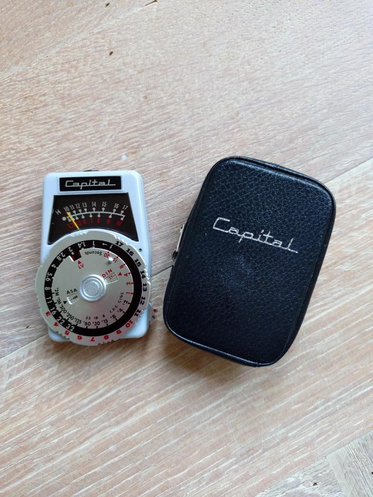 Vintage Capital lichtmeter belichtingsmeter, Ophalen of Verzenden, Gebruikt, Overige typen