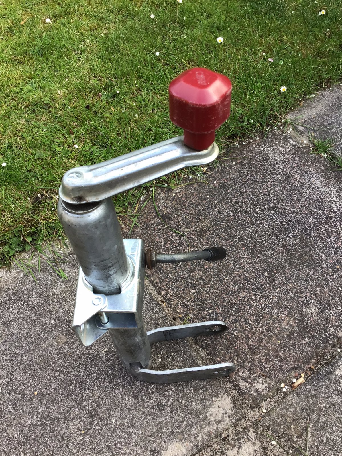 Zware Steunpoot voor Aanhangwagen/Caravan., Ophalen, Zo goed als nieuw