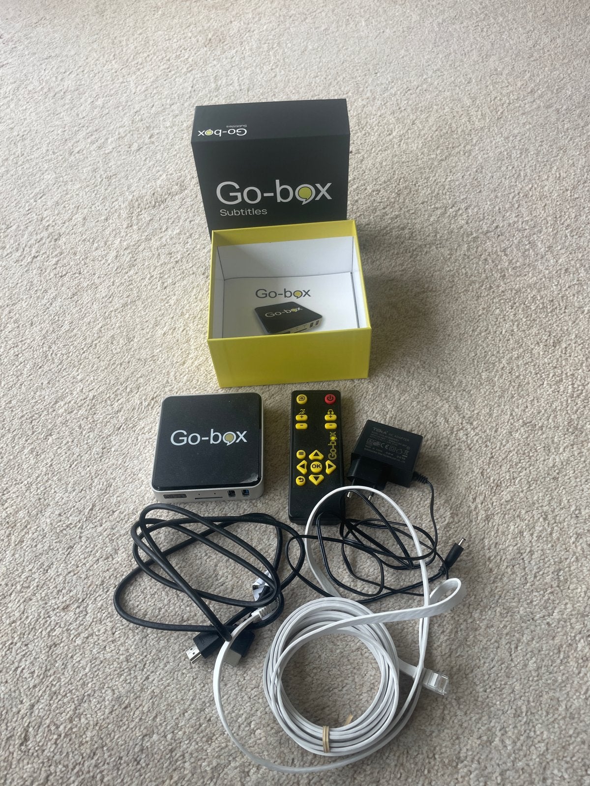 Go-box Spoken Subtitles - Zo goed als nieuw, Ophalen of Verzenden, Zo goed als nieuw, HDMI, Zonder harde schijf