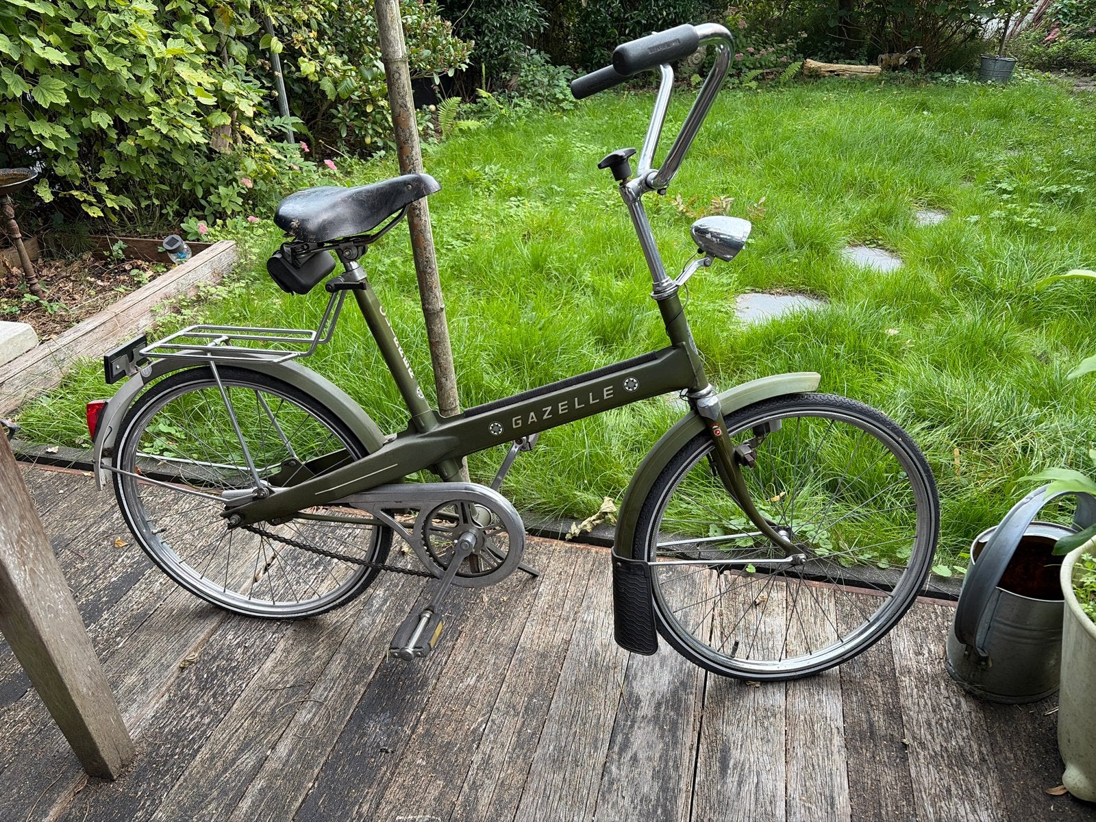 Gazelle Clipper vouwfiets - Vintage en functioneel, Fietsen en Brommers, Ophalen, Terugtraprem, Gebruikt, Versnellingen