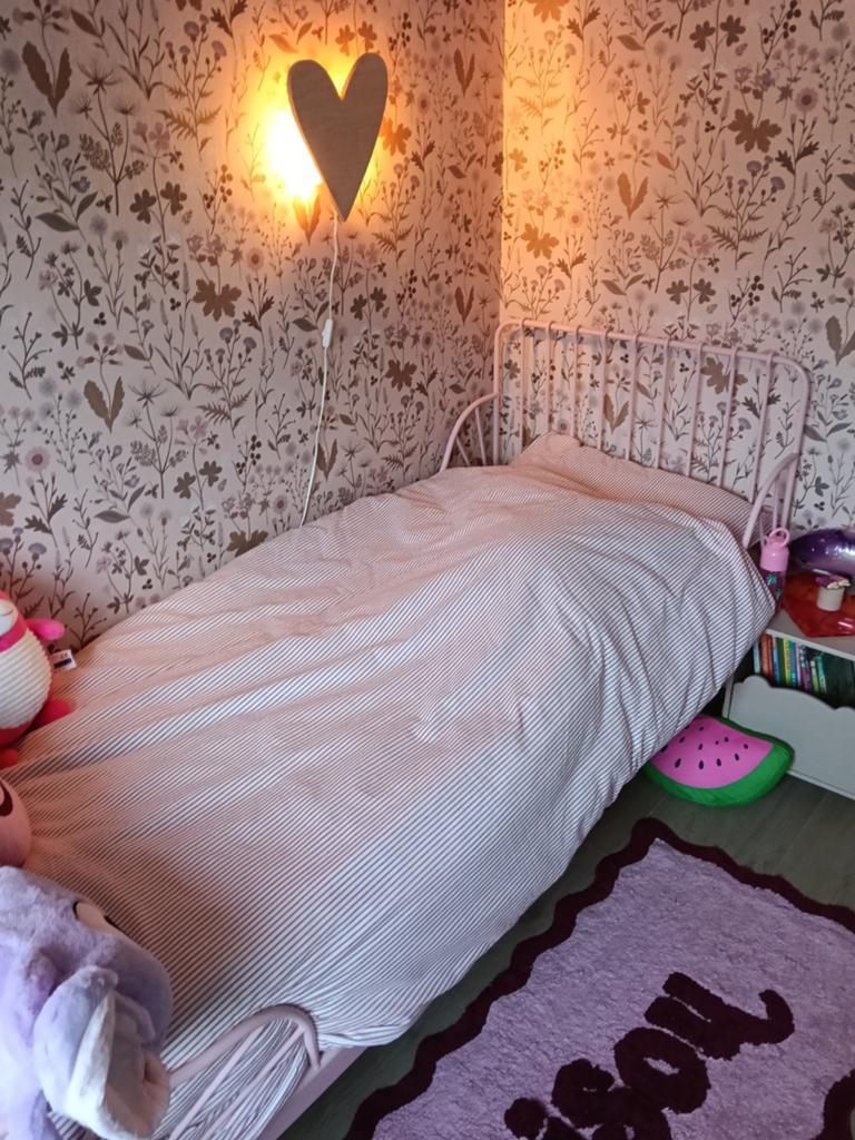 Minnen meegroeibed 80x200 cm inclusief lattenbodem, Ophalen, Gebruikt, 70 tot 85 cm, Lattenbodem