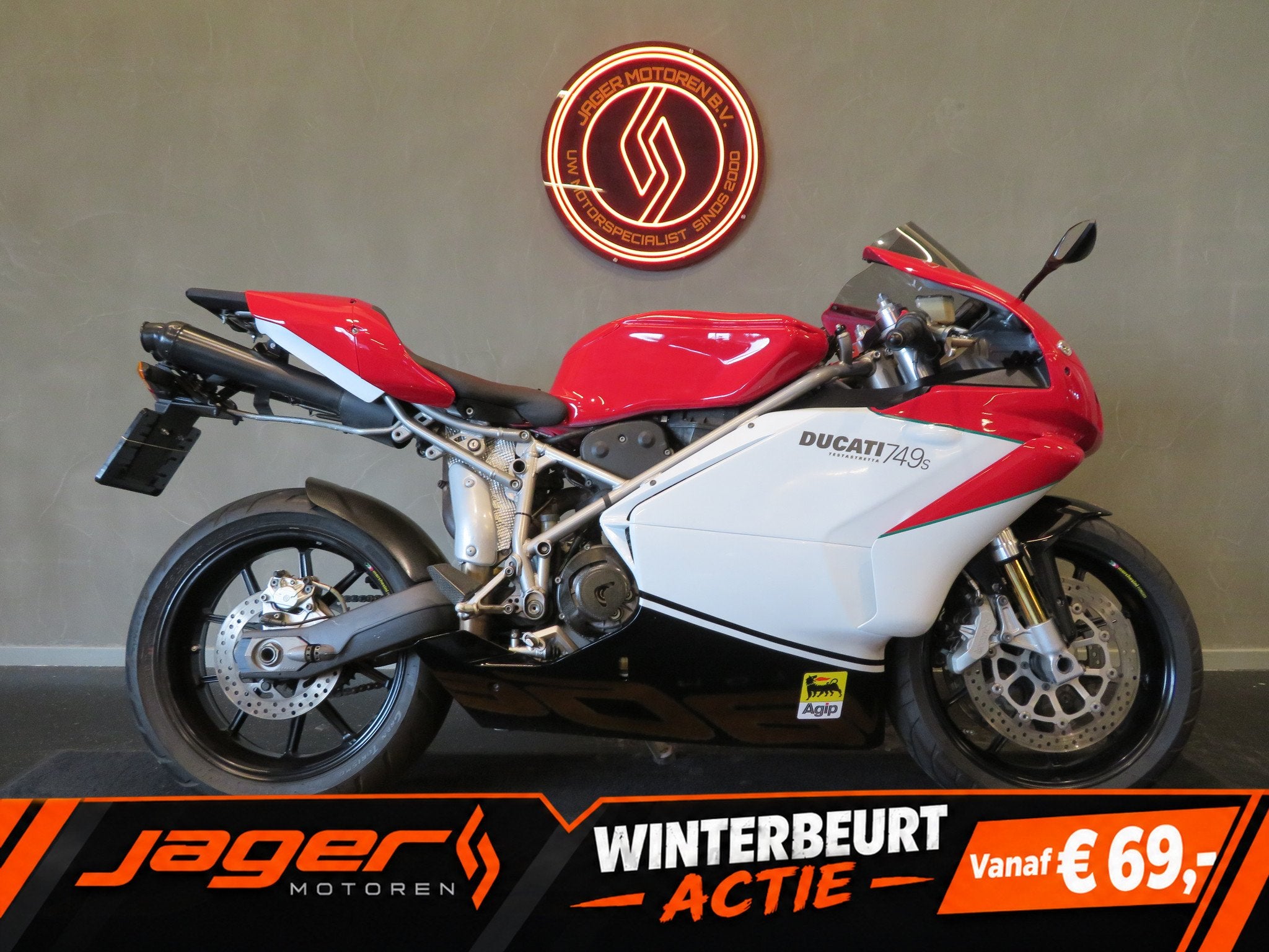 Ducati 749 S BIPOSTO EXHAUST TOP! (bj 2005), Motoren, Sport, Gebruikt, Bedrijf