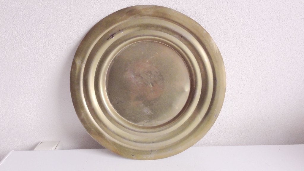 Koperen bord, dun koperen bord, Ophalen of Verzenden, Koper