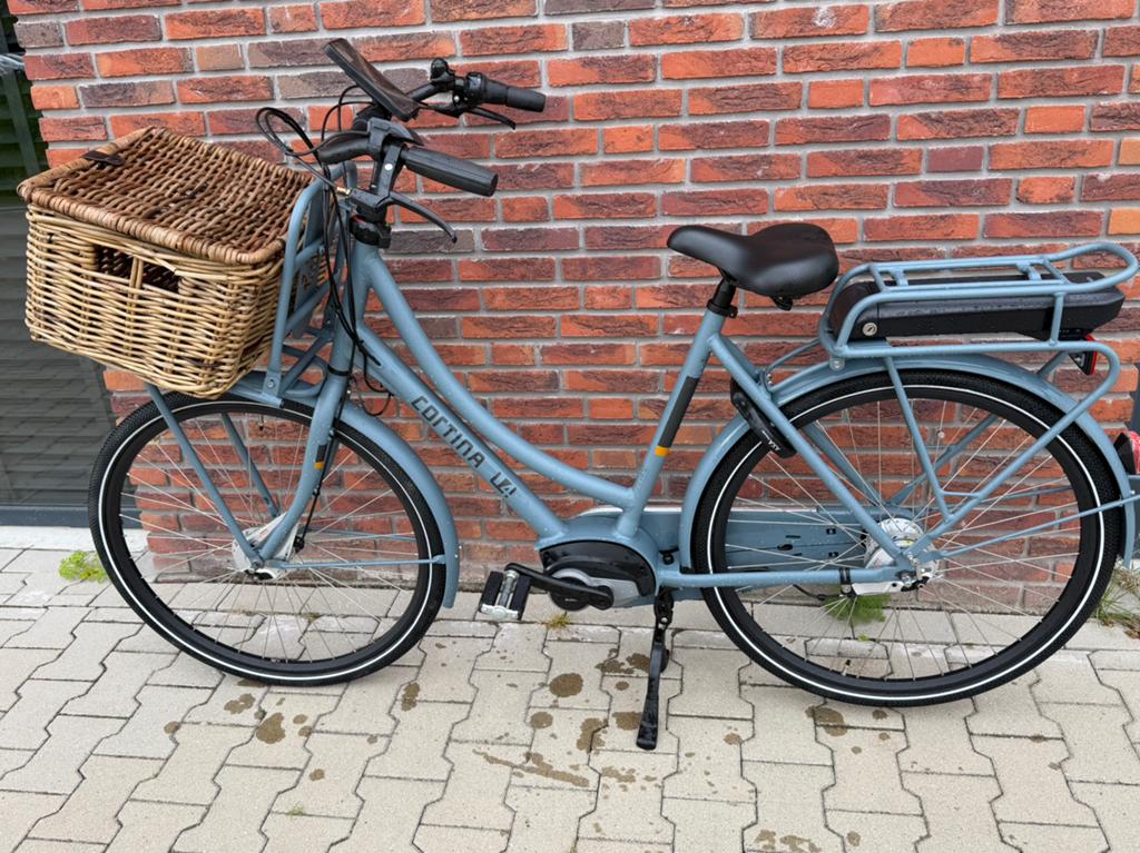 nieuwe Cortina E-U4 transport met bosch middenmotor 331km!, Fietsen en Brommers, Elektrische fietsen, Ophalen, Zo goed als nieuw