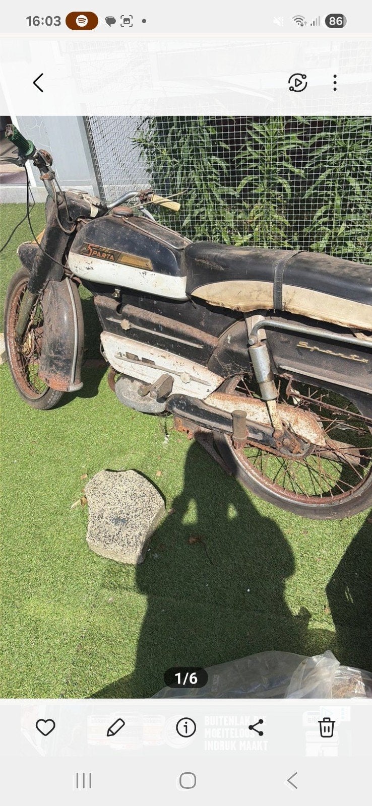 Gezocht: Sparta brommer opknapper!, Fietsen en Brommers, Ophalen of Verzenden, Gebruikt, Sparta