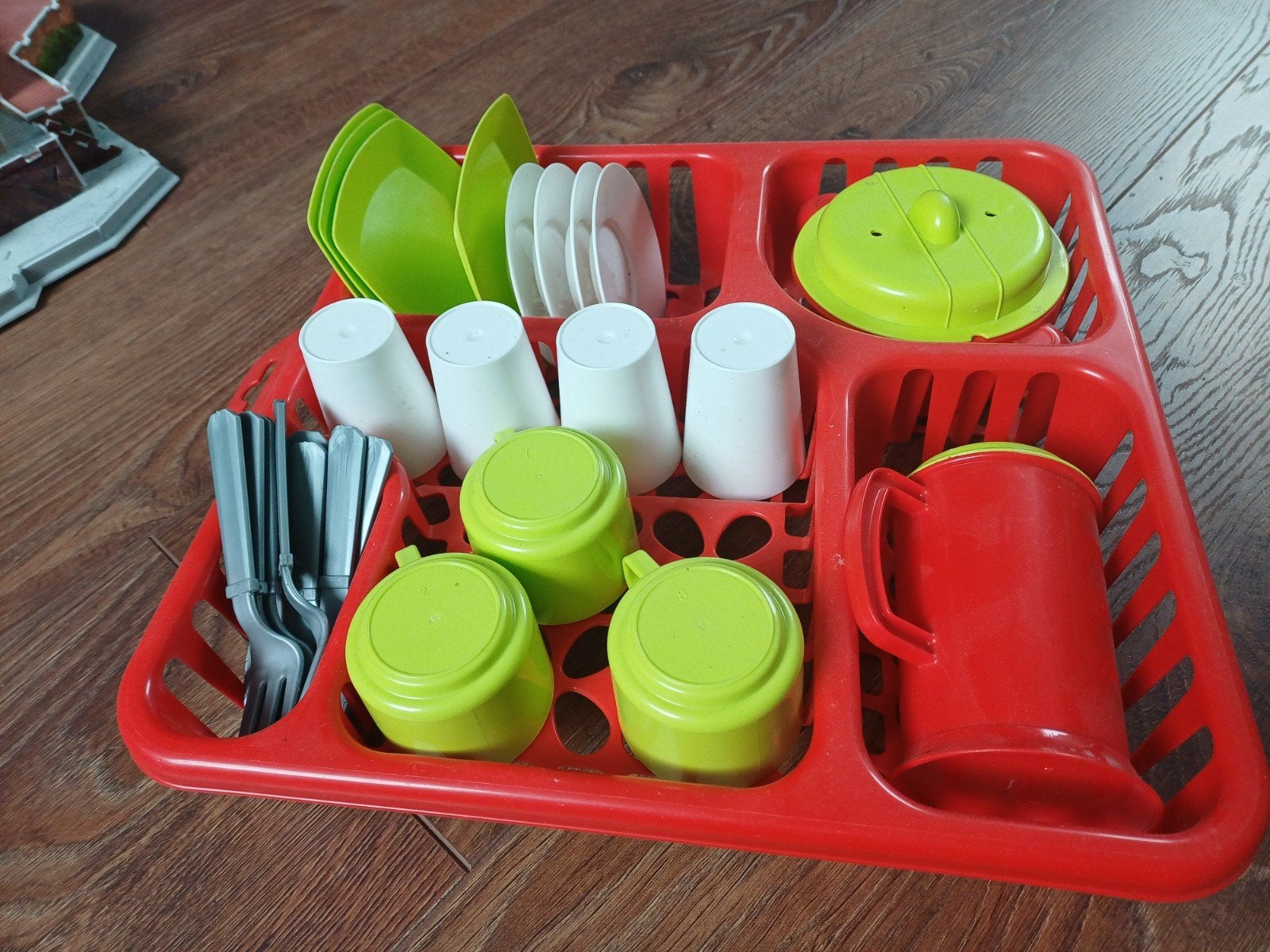 Speelgoed afwasrek met servies voor kinderen, Ophalen, Gebruikt, Overige typen