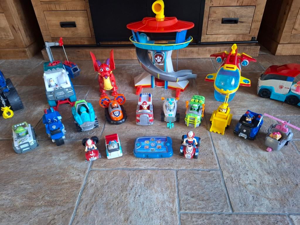 Grote Paw Patrol speelgoedcollectie met uitkijktoren, Ophalen, Jongen of Meisje