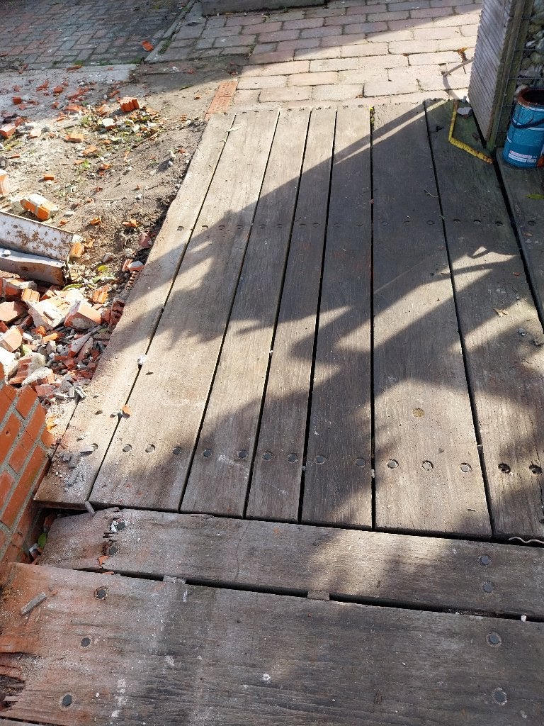 Azobe planken, Ophalen, Gebruikt, 25 tot 50 mm, Plank