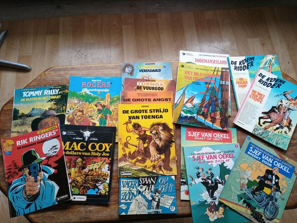 Stripboeken Toenga, Sjef van Oekel, Koene ridder, Roodbaard, Boeken, Meerdere stripboeken, Ophalen of Verzenden, Gelezen