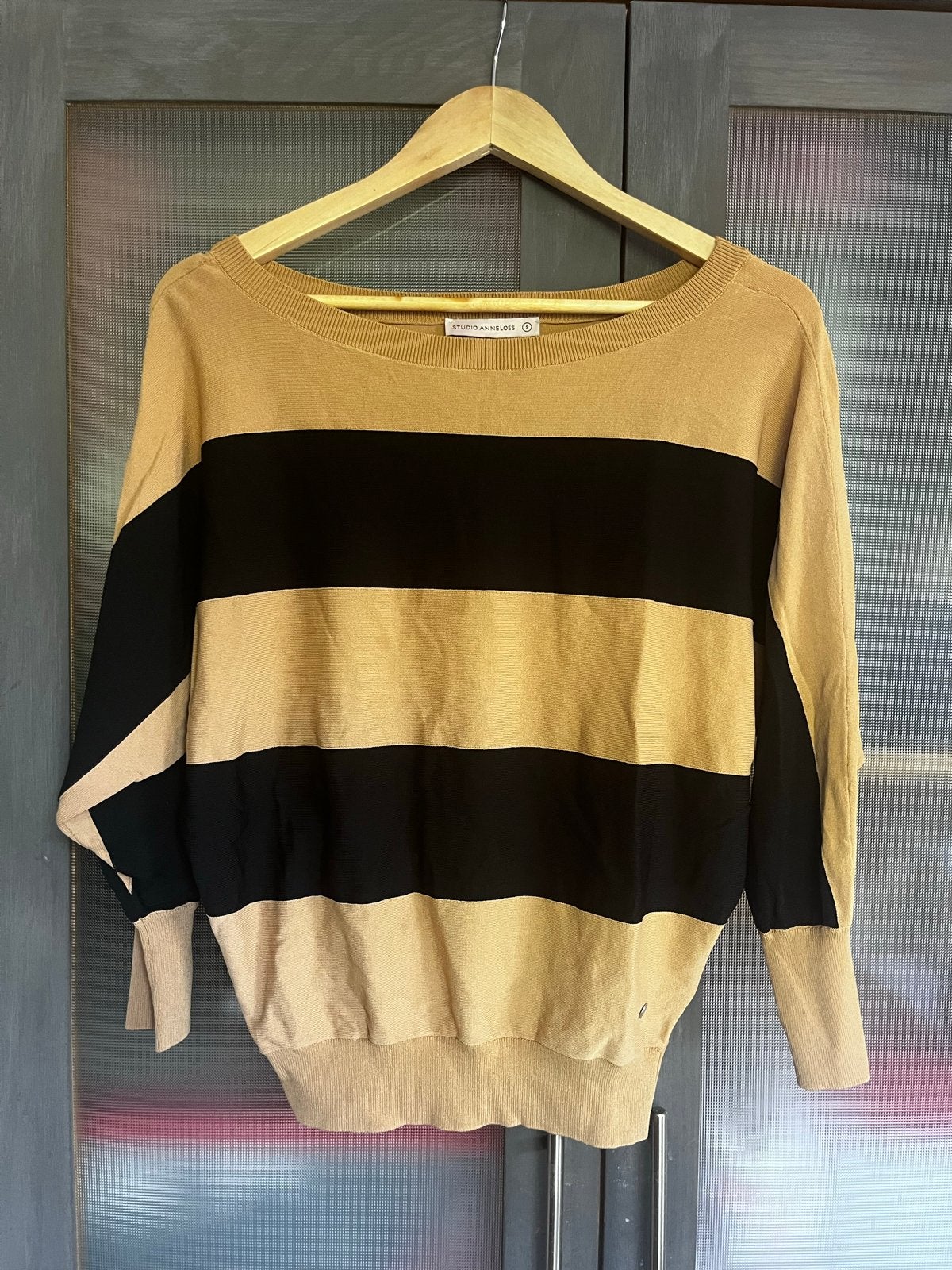 Studio Anneloes trui met strepen - Zo goed als nieuw, Ophalen of Verzenden, Zo goed als nieuw, Maat 38/40 (M), Beige