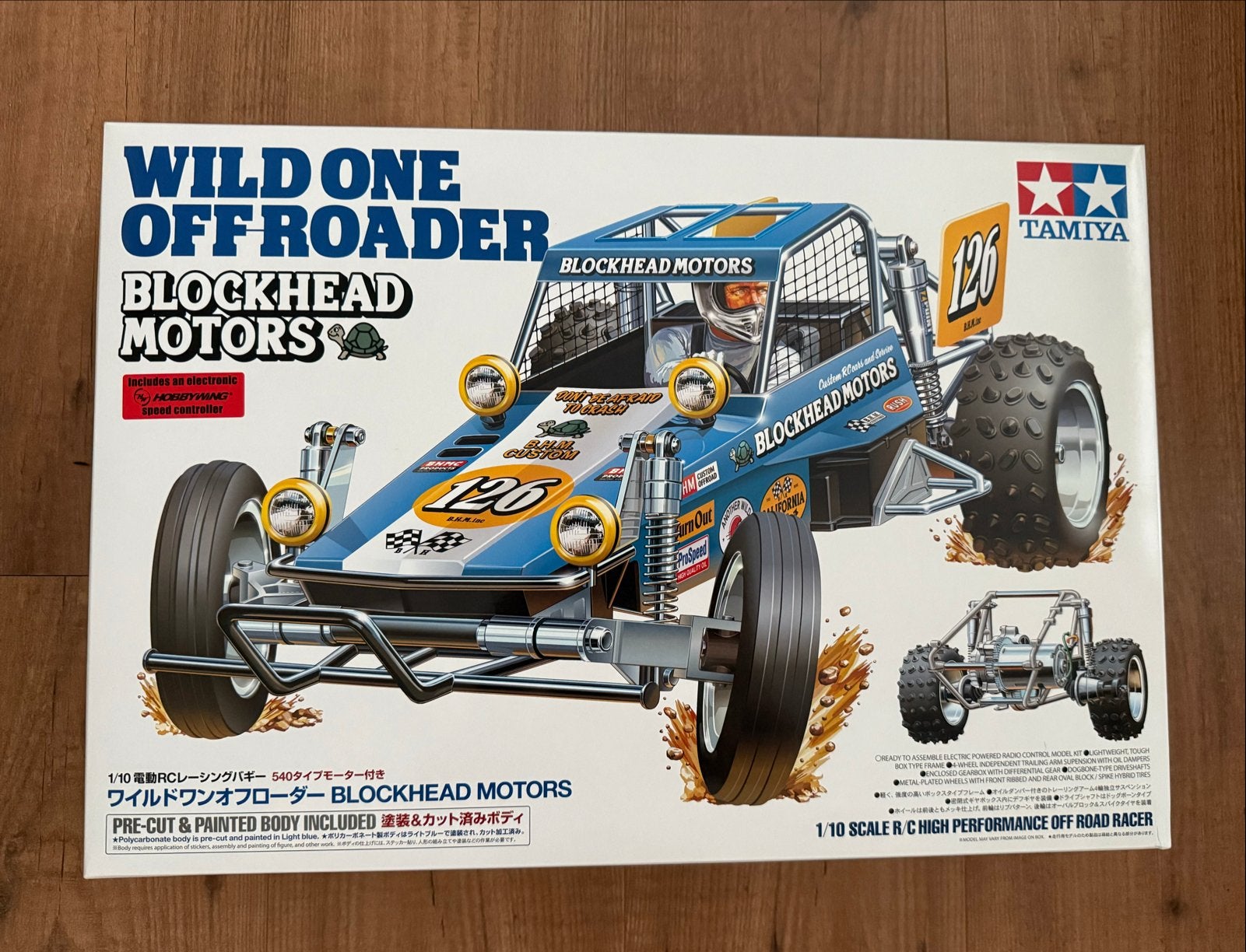 Tamiya Wild One Offroader Blockhead Motors RC Buggy, Hobby en Vrije tijd, Elektro, Auto offroad, Nieuw, Ophalen of Verzenden